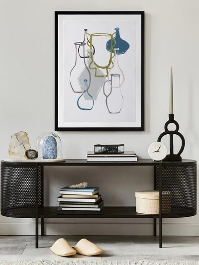 Open Air Market V Framed Art Print | Lifestyle