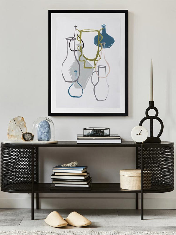 Open Air Market V Framed Art Print | Lifestyle