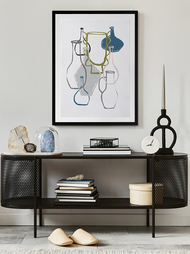 Open Air Market V Framed Art Print | Lifestyle