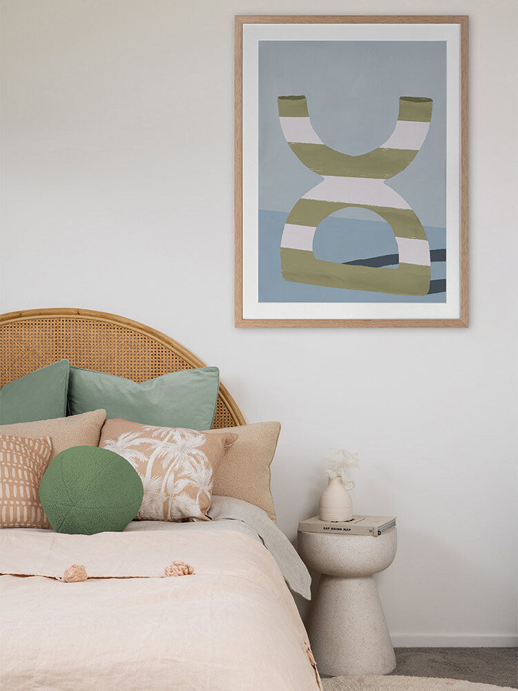 Curves II Framed Art Print | Lifestyle