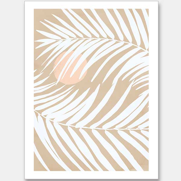 Under the Moonlight II Sand Unframed Art Print