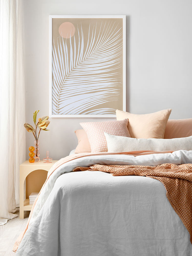 Under the Moonlight I Sand Framed Art Print | Lifestyle