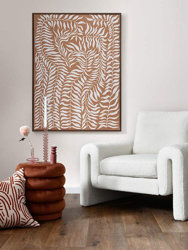 Vineyard Bronze Canvas Art Print | Lifestyle