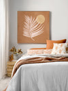 Sunrise Palm Bronze Canvas Art Print | Lifestyle