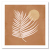 Sunrise Palm Bronze Unframed Art Print