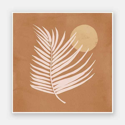 Sunrise Palm Bronze Unframed Art Print