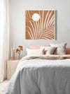 Sunset Palm Bronze Canvas Art Print | Lifestyle