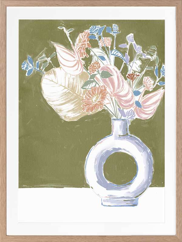 Villa Bloom I Framed Art Print