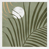 Sunset Palm Green Framed Art Print