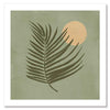 Sunrise Palm Green Unframed Art Print