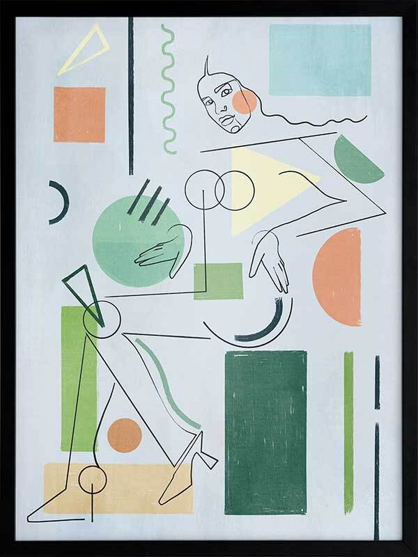 La Dame Framed Art Print