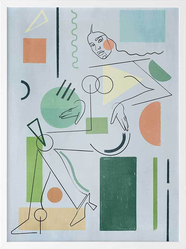 La Dame Framed Art Print