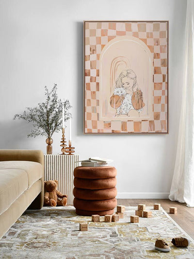 Fluffball Canvas Art Print | Lifestyle