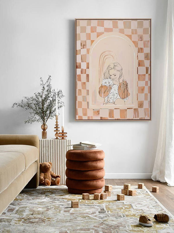 Fluffball Canvas Art Print | Lifestyle