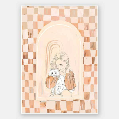 Fluffball Unframed Art Print