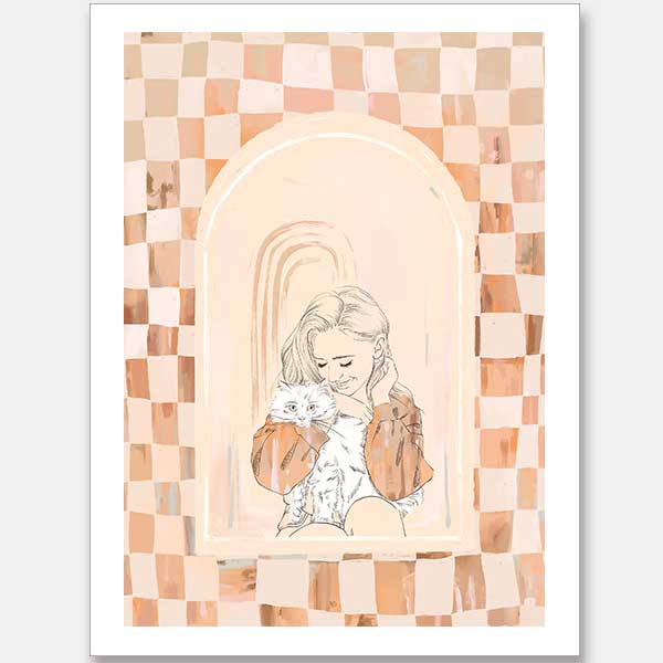 Fluffball Unframed Art Print