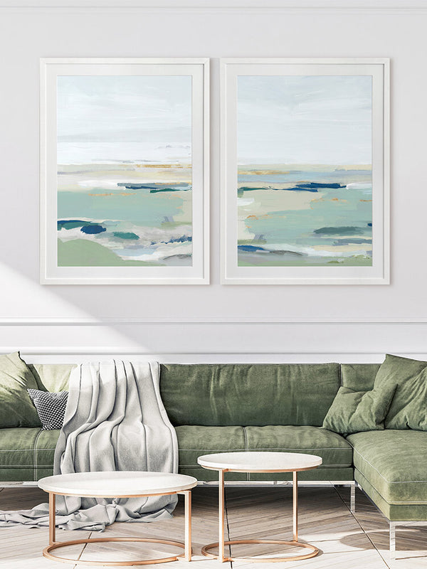 Burbank Blue I Framed Art Print | Lifestyle