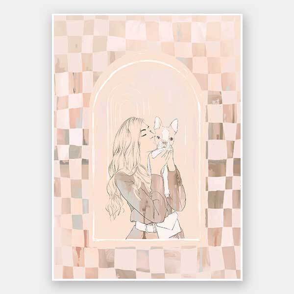 Kisses Unframed Art Print