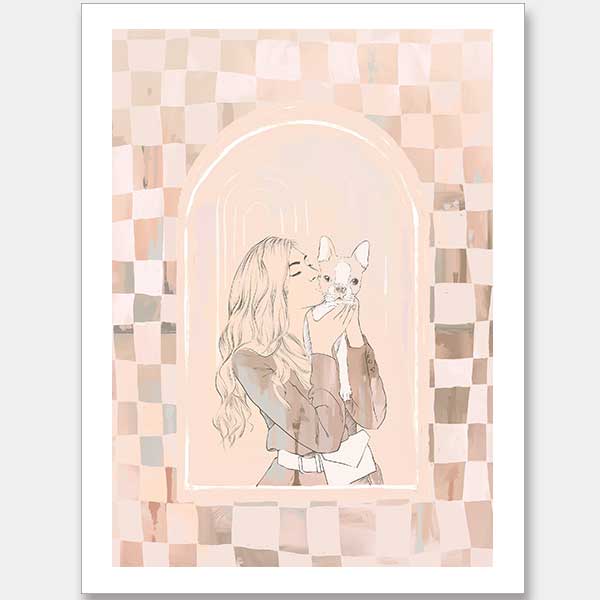 Kisses Unframed Art Print