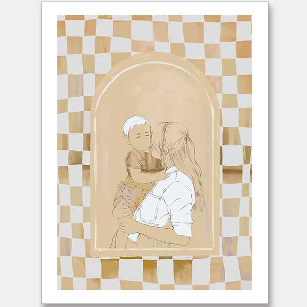 Catch Up Unframed Art Print