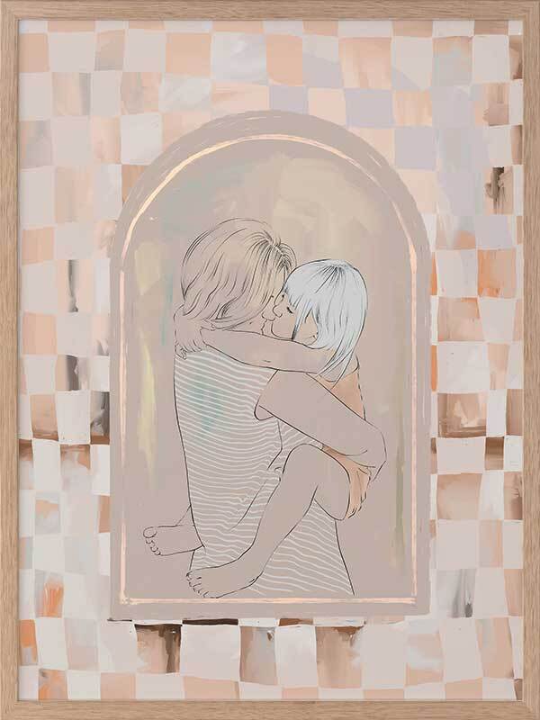 Cuddles Framed Art Print