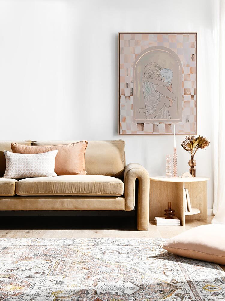 Cuddles Canvas Art Print | Lifestyle