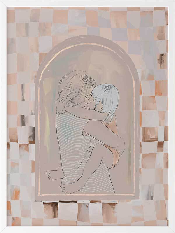 Cuddles Framed Art Print