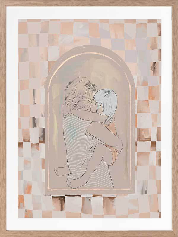 Cuddles Framed Art Print