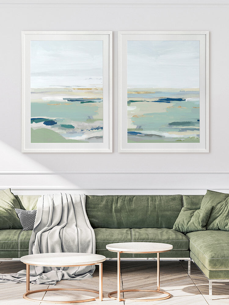 Burbank Blue II Framed Art Print | Lifestyle