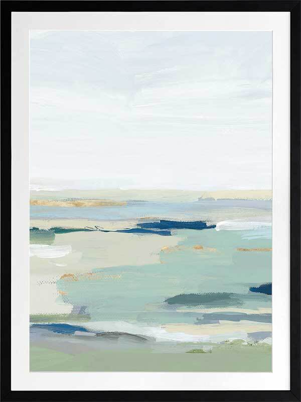 Burbank Blue II Framed Art Print