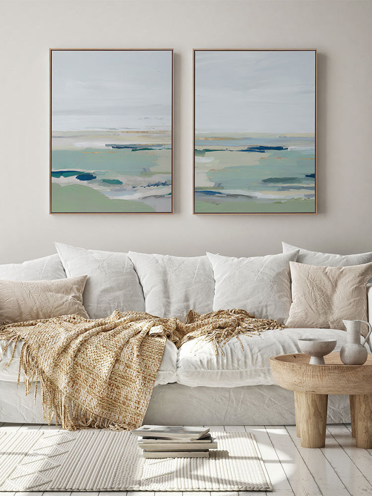 Burbank Blue II Canvas Art Print | Lifestyle