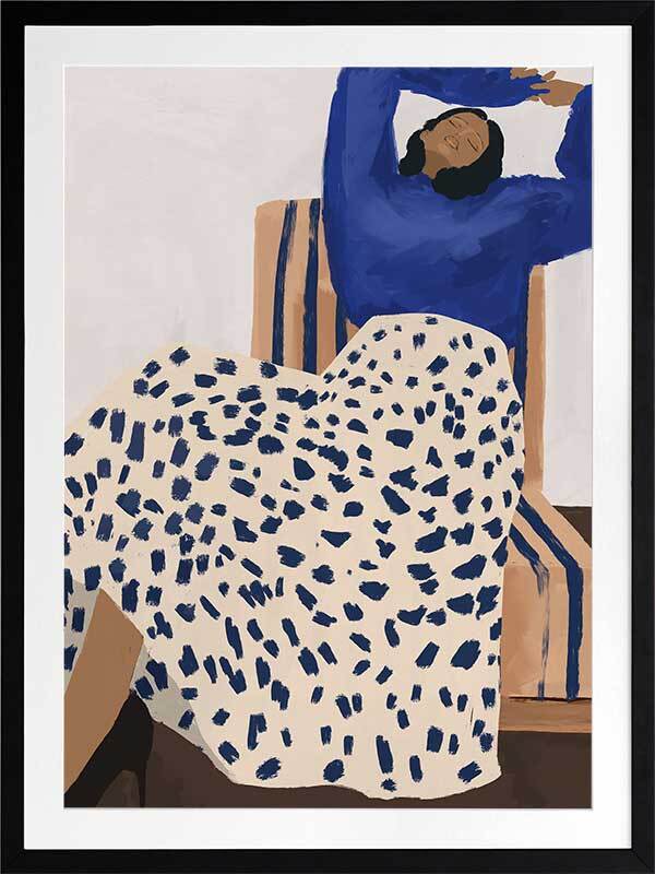 Delilah Daydreaming Framed Art Print