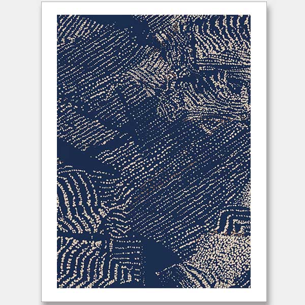 Sandstorm Midnight Blue Unframed Art Print