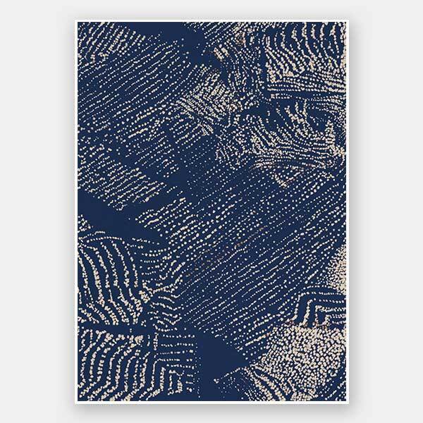 Sandstorm Midnight Blue Unframed Art Print