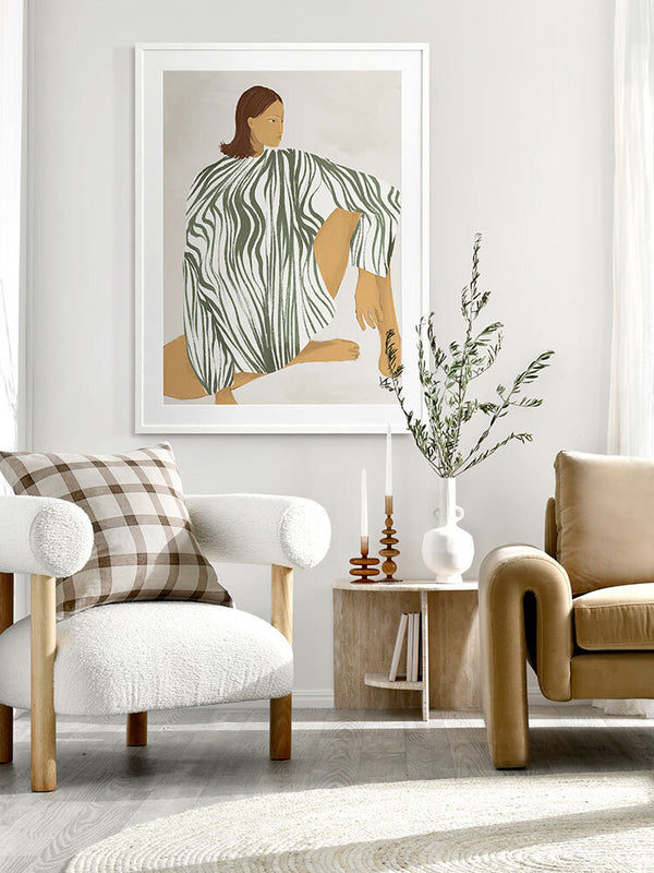 Delilah Daring Framed Art Print | Lifestyle