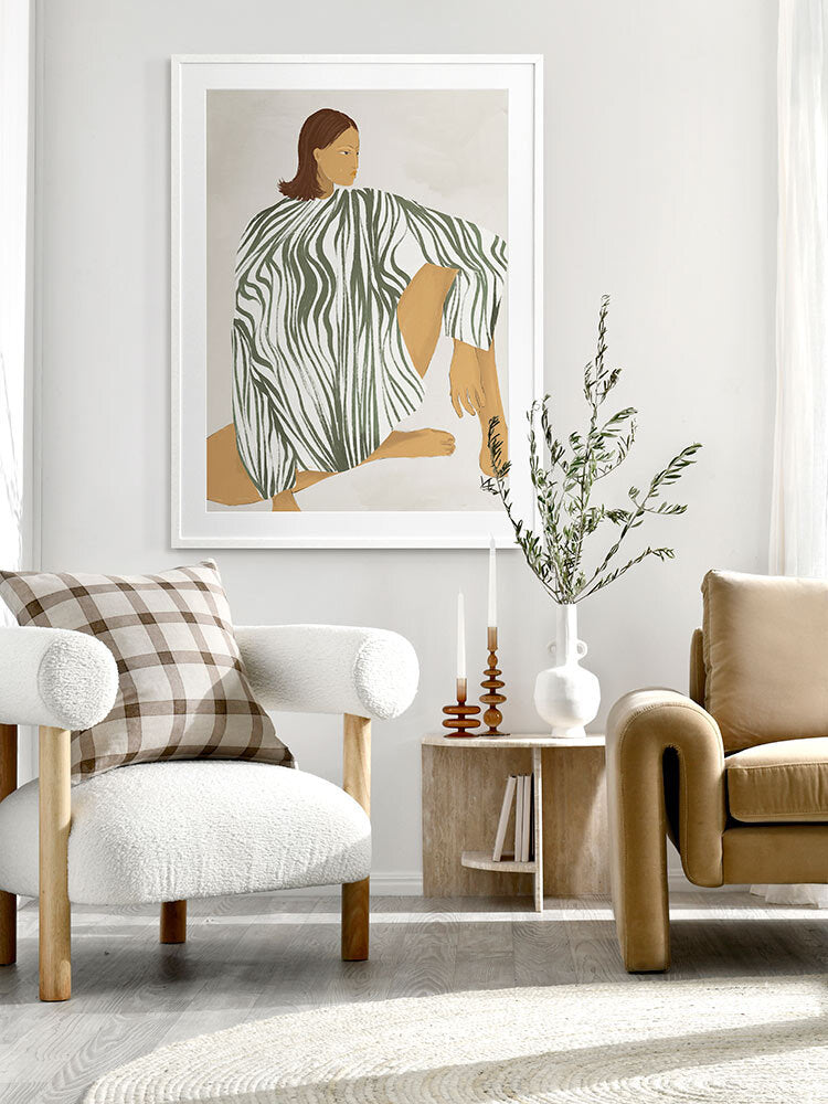 Delilah Daring Framed Art Print | Lifestyle