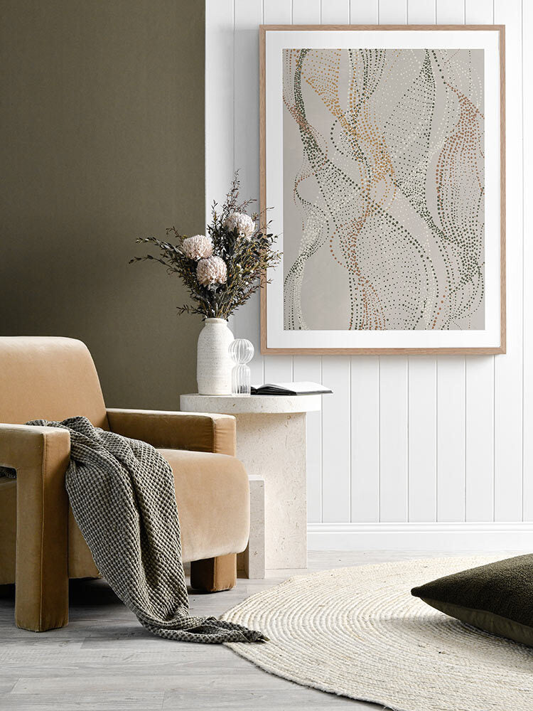 Fluid Framed Art Print | Lifestyle