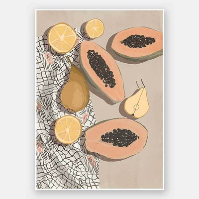 Fruta de bomba Unframed Art Print
