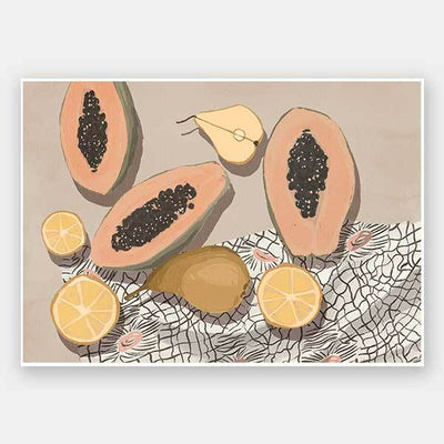 Fruta de bomba Unframed Art Print