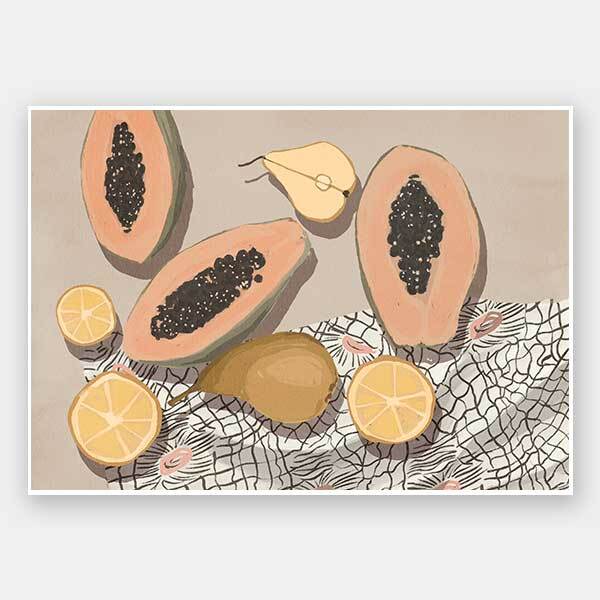 Fruta de bomba Unframed Art Print