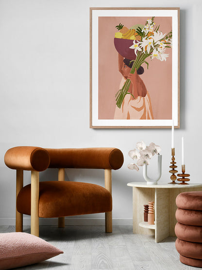 Mercado del sol Framed Art Print