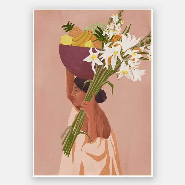 Mercado del sol Unframed Art Print