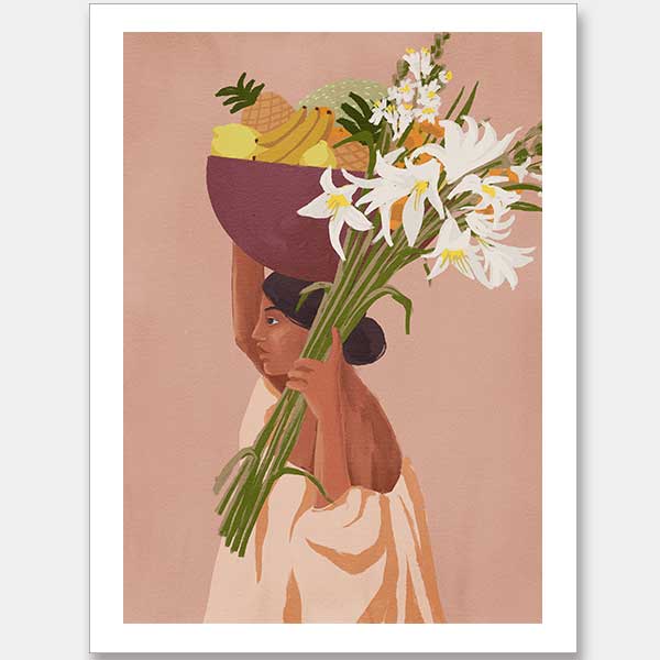 Mercado del sol Unframed Art Print