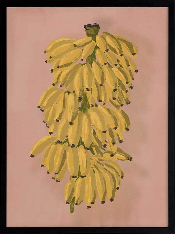 Platano II Pink Framed Art Print