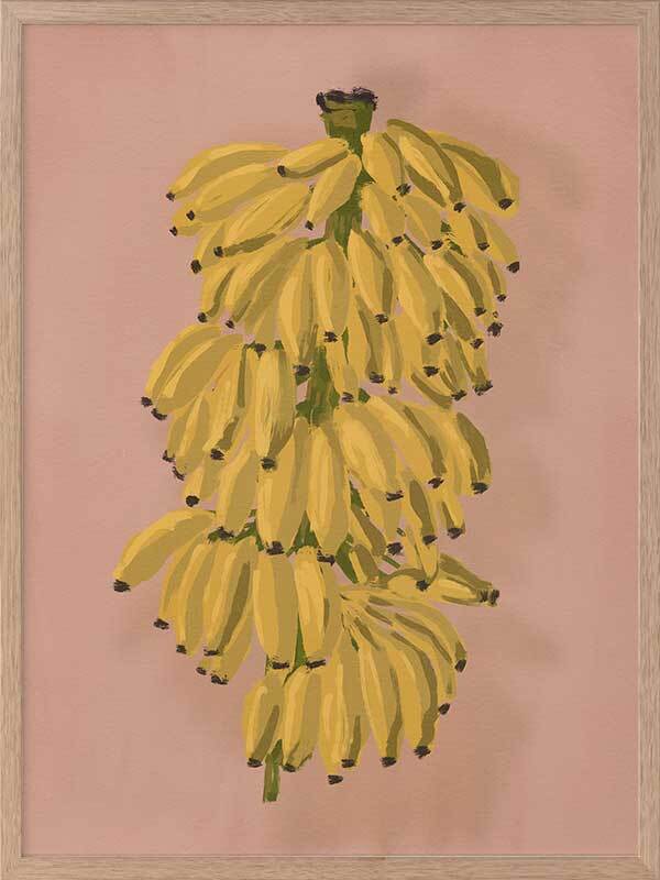 Platano II Pink Framed Art Print