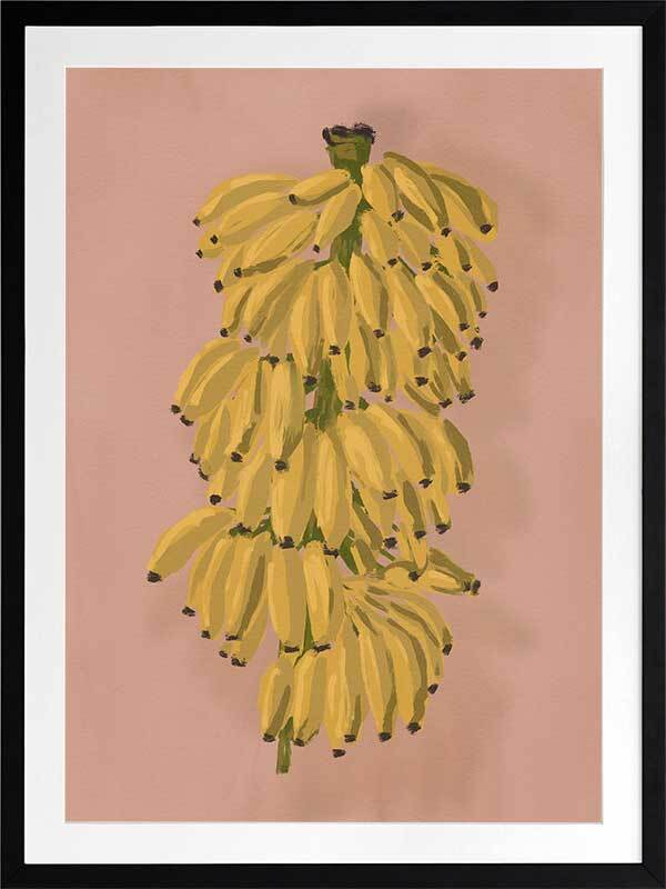 Platano II Pink Framed Art Print