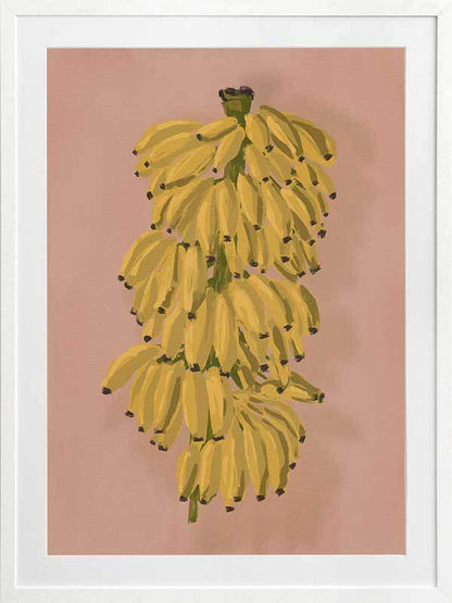 Platano II Pink Framed Art Print