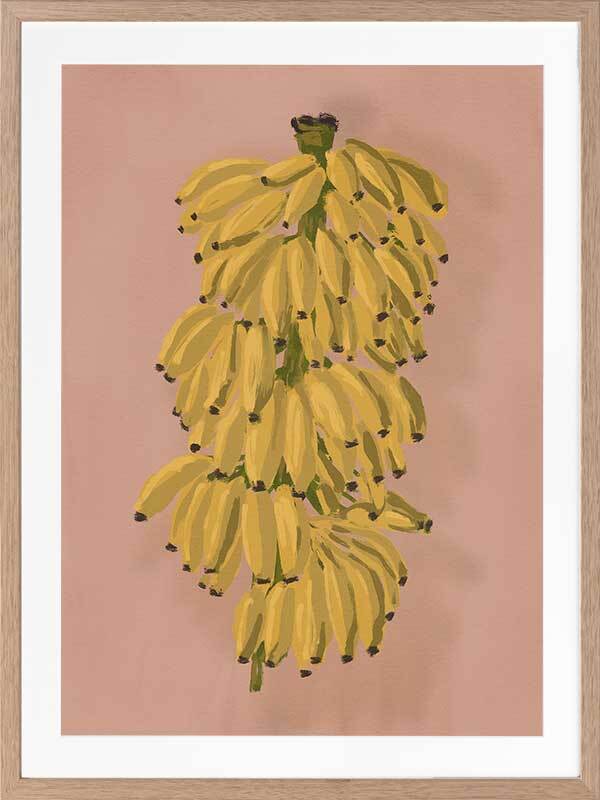 Platano II Pink Framed Art Print