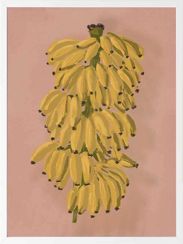 Platano II Pink Framed Art Print