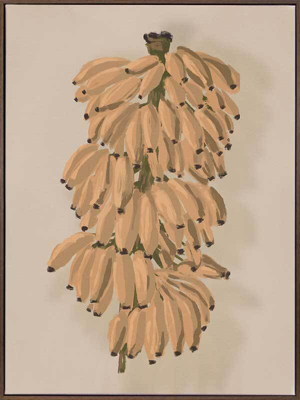 Platano II Clay Canvas Art Print